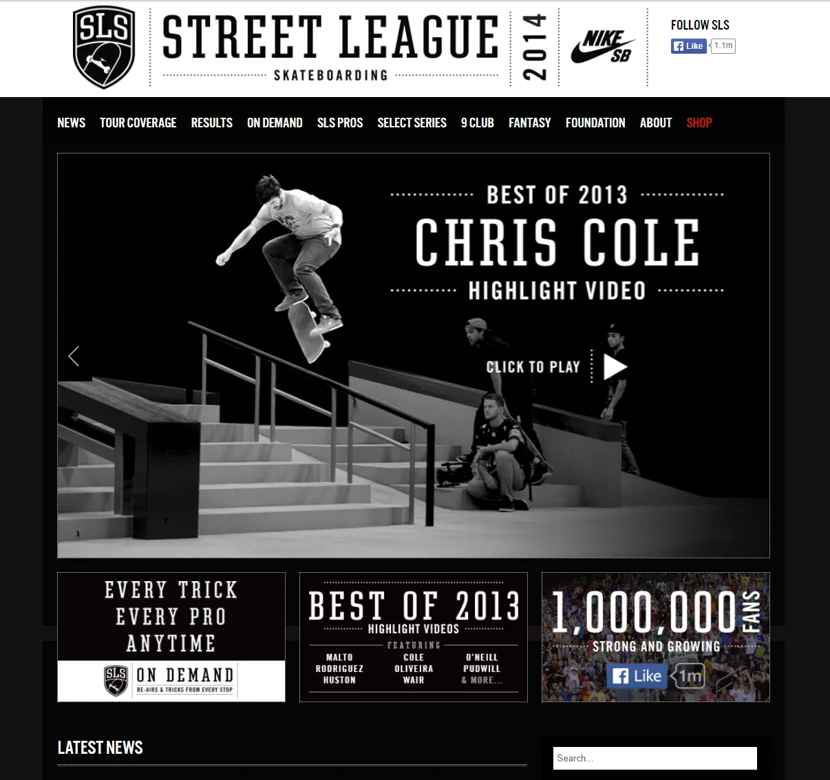 Street League Skateboarding project