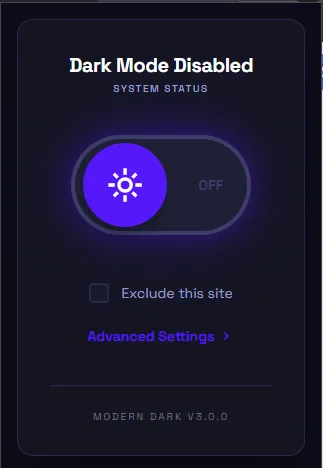 Modern Dark Mode screenshot 3
