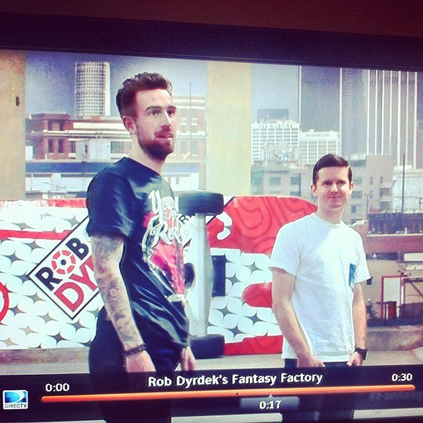 Patrick Bushe in a TV still from Rob Dyrdek's Fantasy Factory