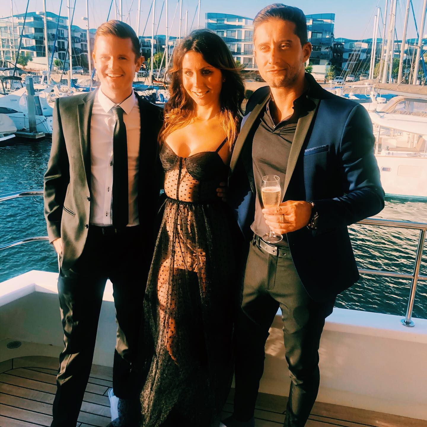 Patrick Bushe at an evening yacht event