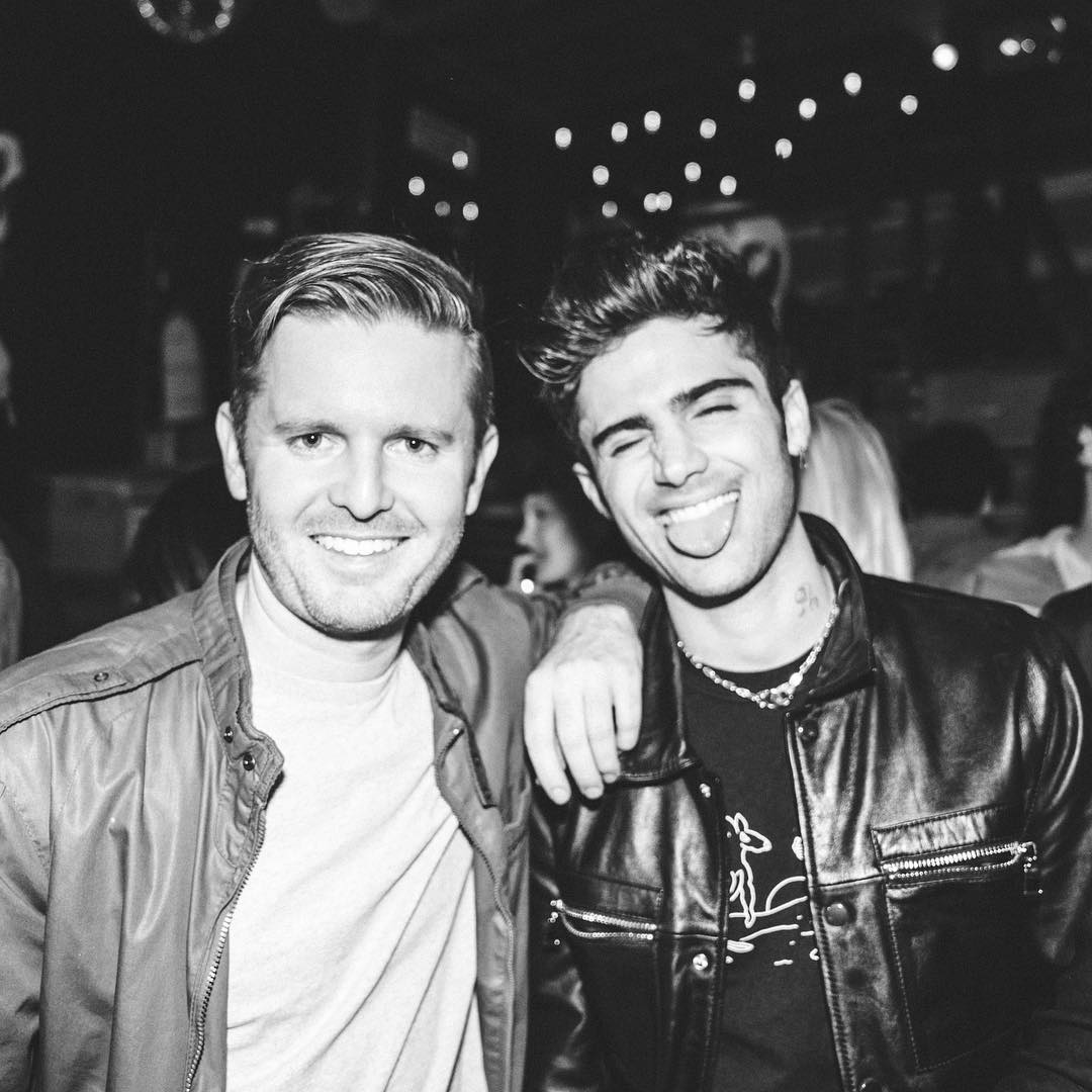 Patrick Bushe at an event with Zayn Malik