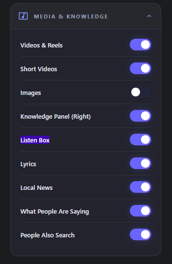Clean Google Search results with Search Cleaner enabled