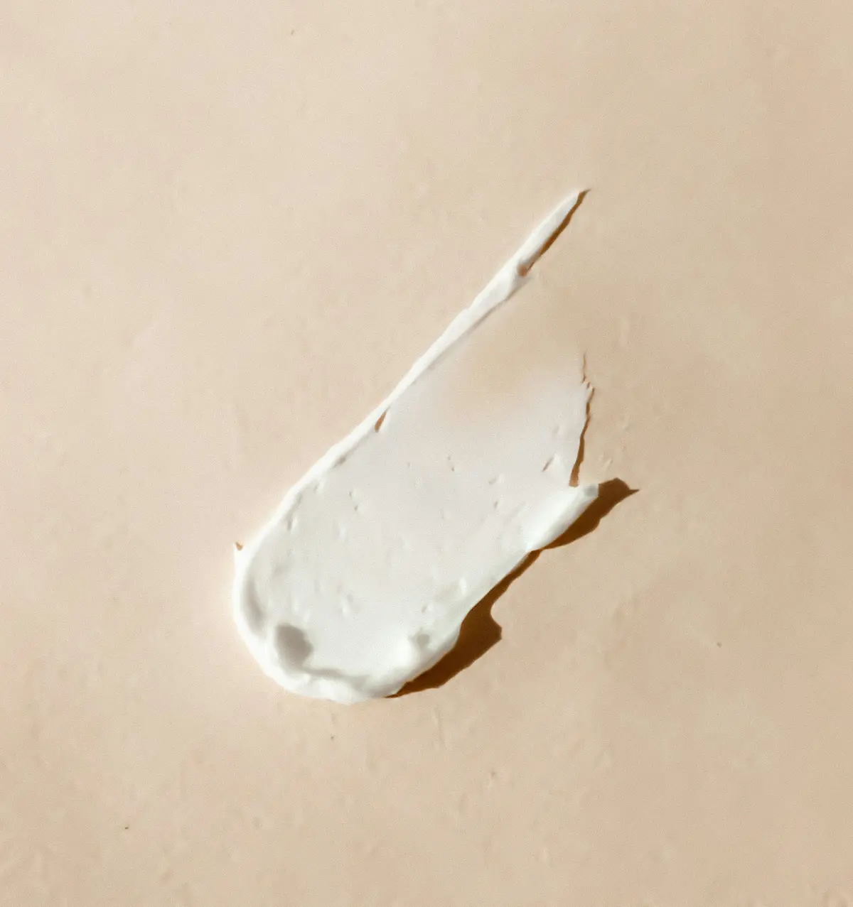A smear of white cream