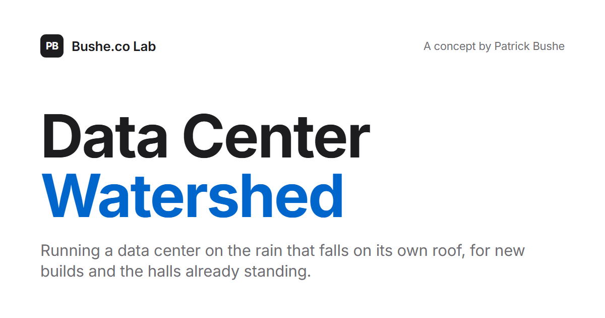 Data Center Watershed