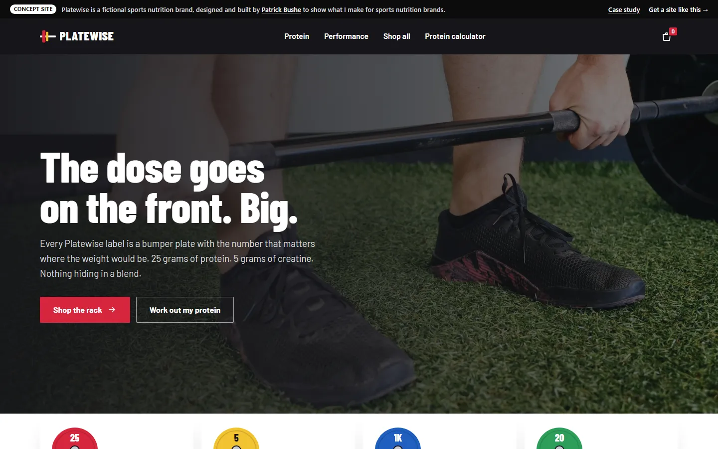 Platewise home page on a desktop screen